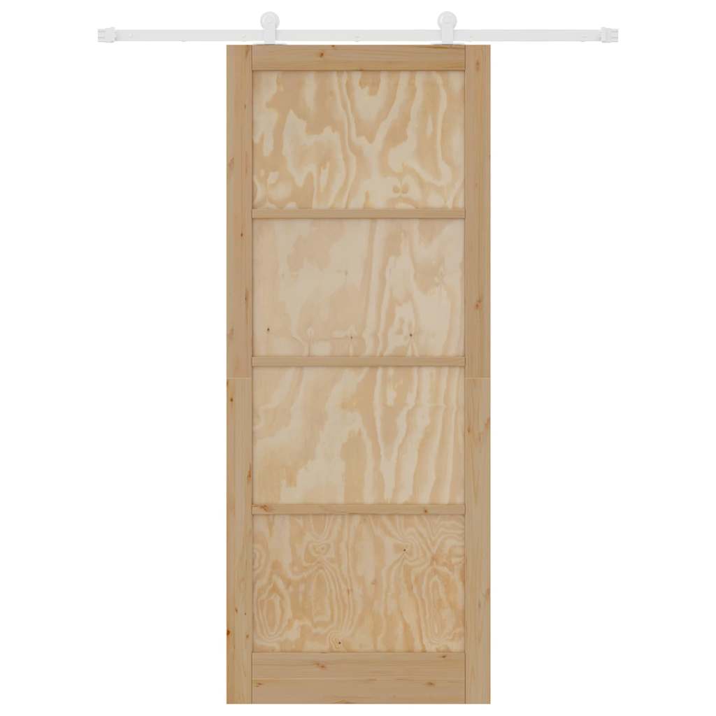 Sliding Door Set Manual ORKDAL Natural and white 36.6 x 91.3 in