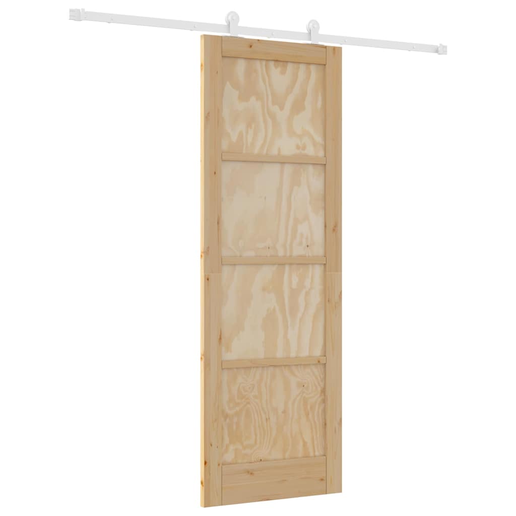 Sliding Door Set Manual ORKDAL Natural and white 28.9 x 83.1 in