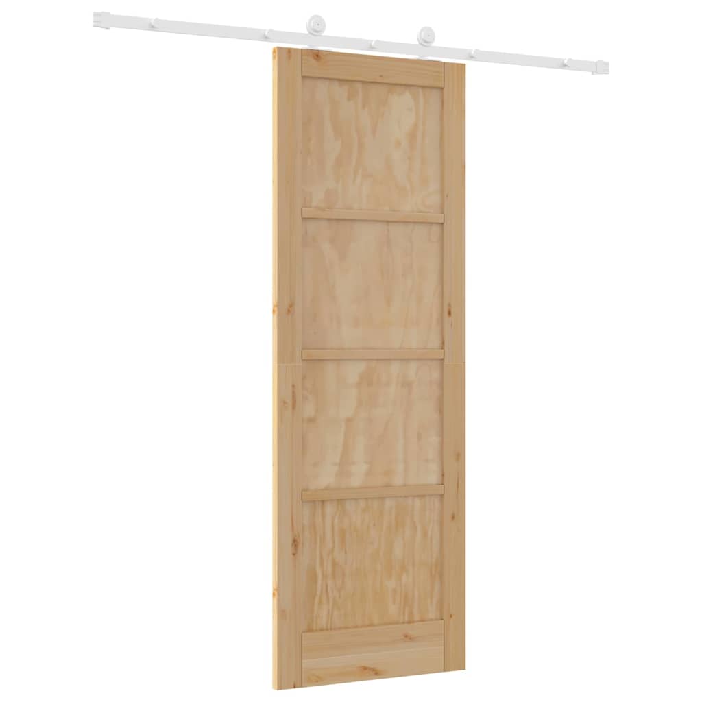 Sliding Door Set Manual ORKDAL Natural and white 28.9 x 83.1 in