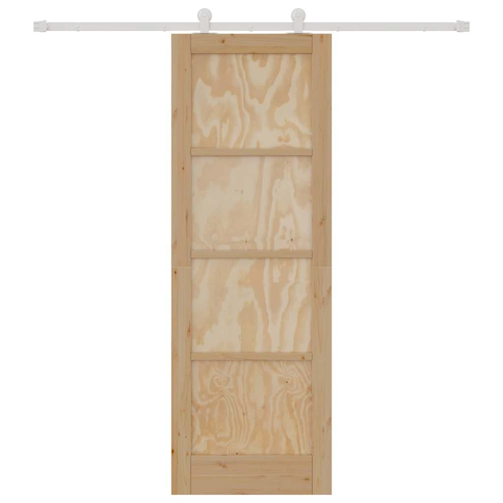 Sliding Door Set Manual ORKDAL Natural and white 28.9 x 83.1 in