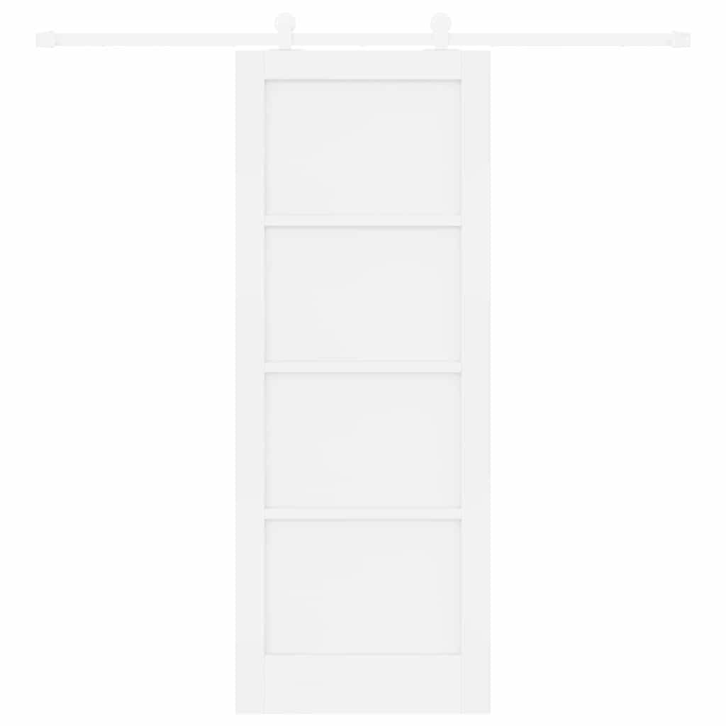 Sliding Door Set Manual ORKDAL White 30.7 x 79.5 in