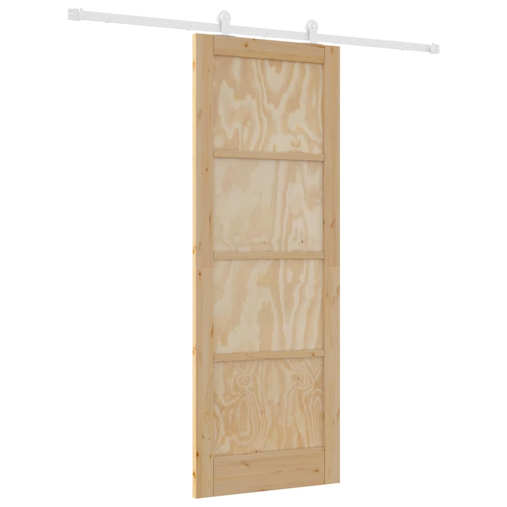 Sliding Door Set Manual ORKDAL Natural and white 30.7 x 83.1 in