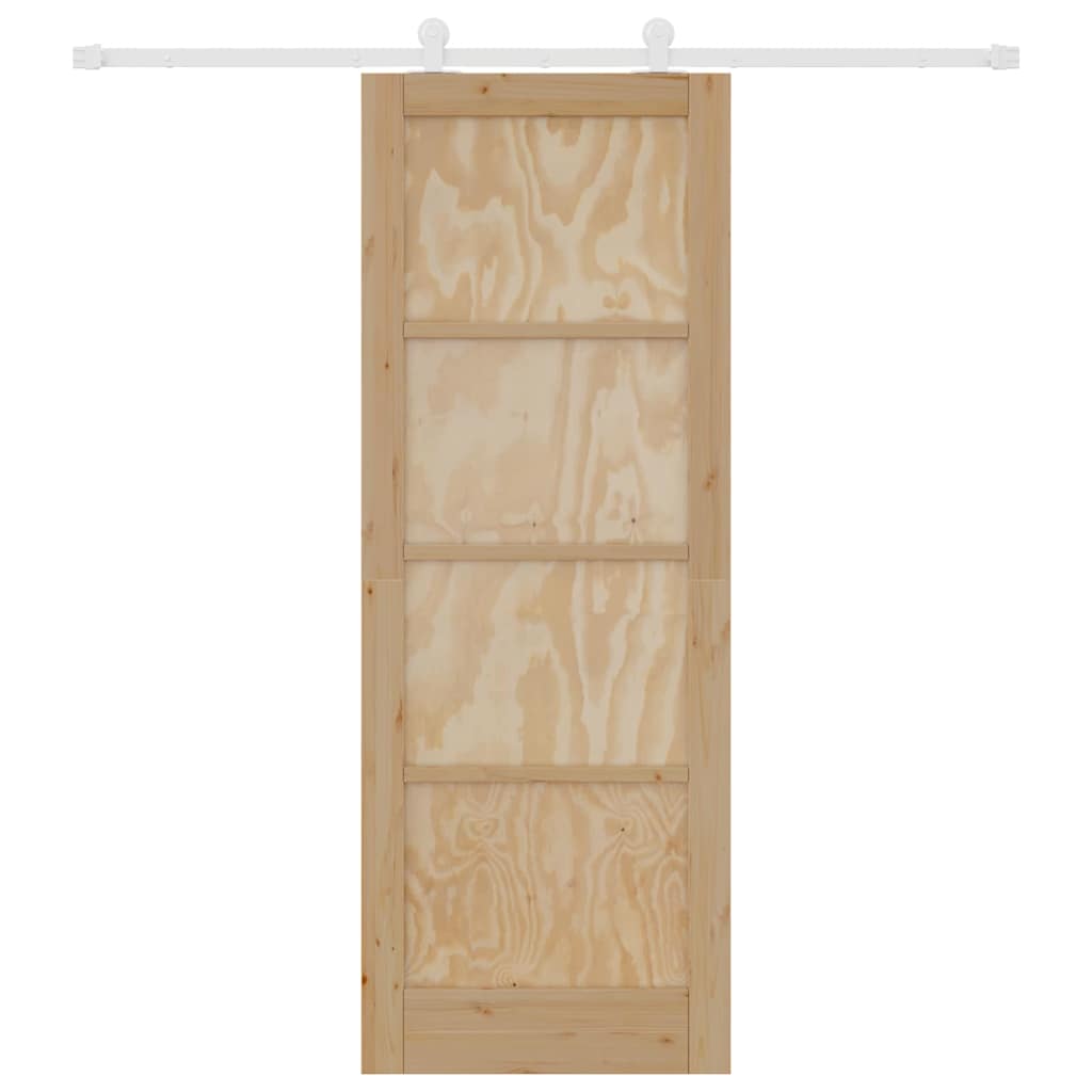 Sliding Door Set Manual ORKDAL Natural and white 30.7 x 83.1 in