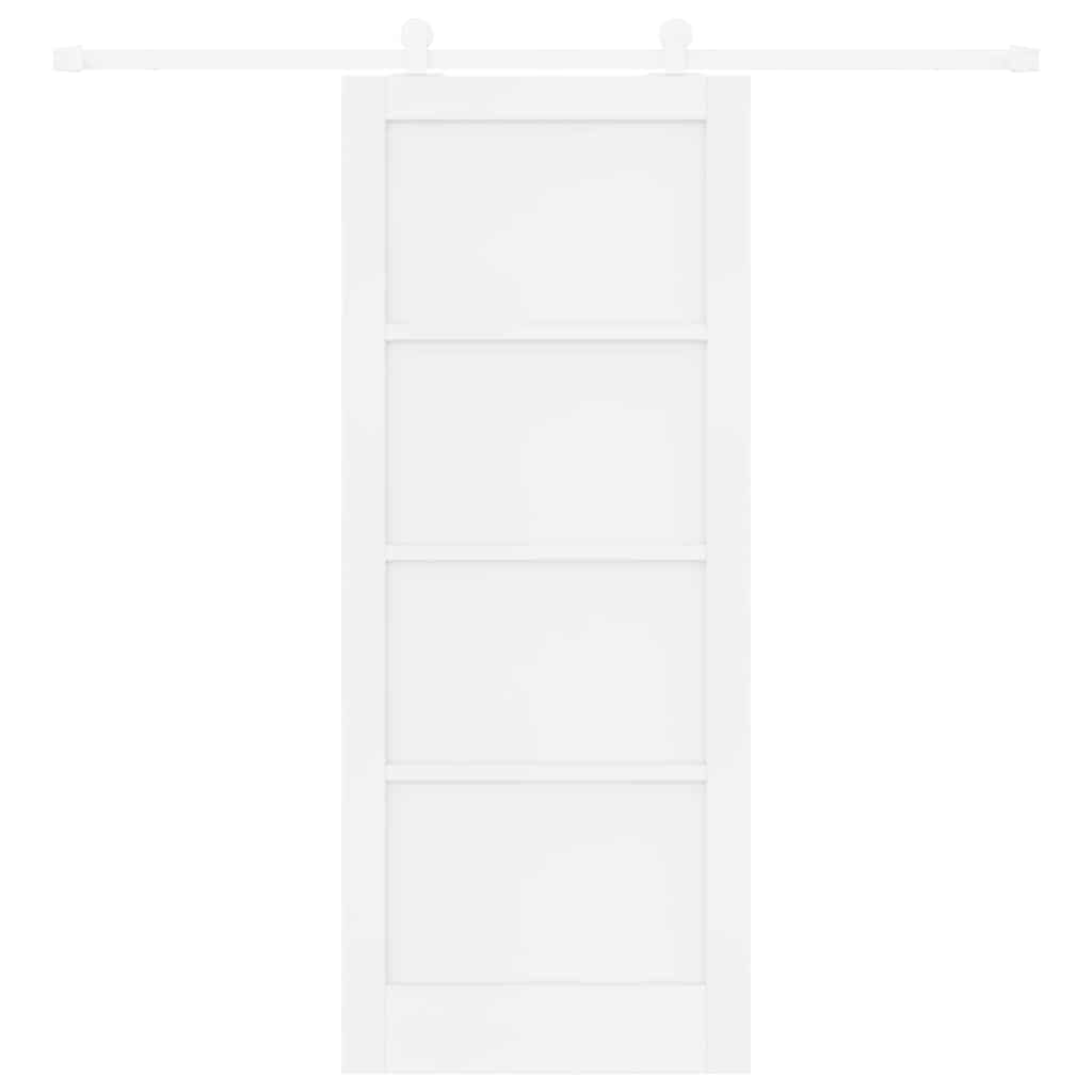 Sliding Door Set Manual ORKDAL White 32.7 x 79.5 in