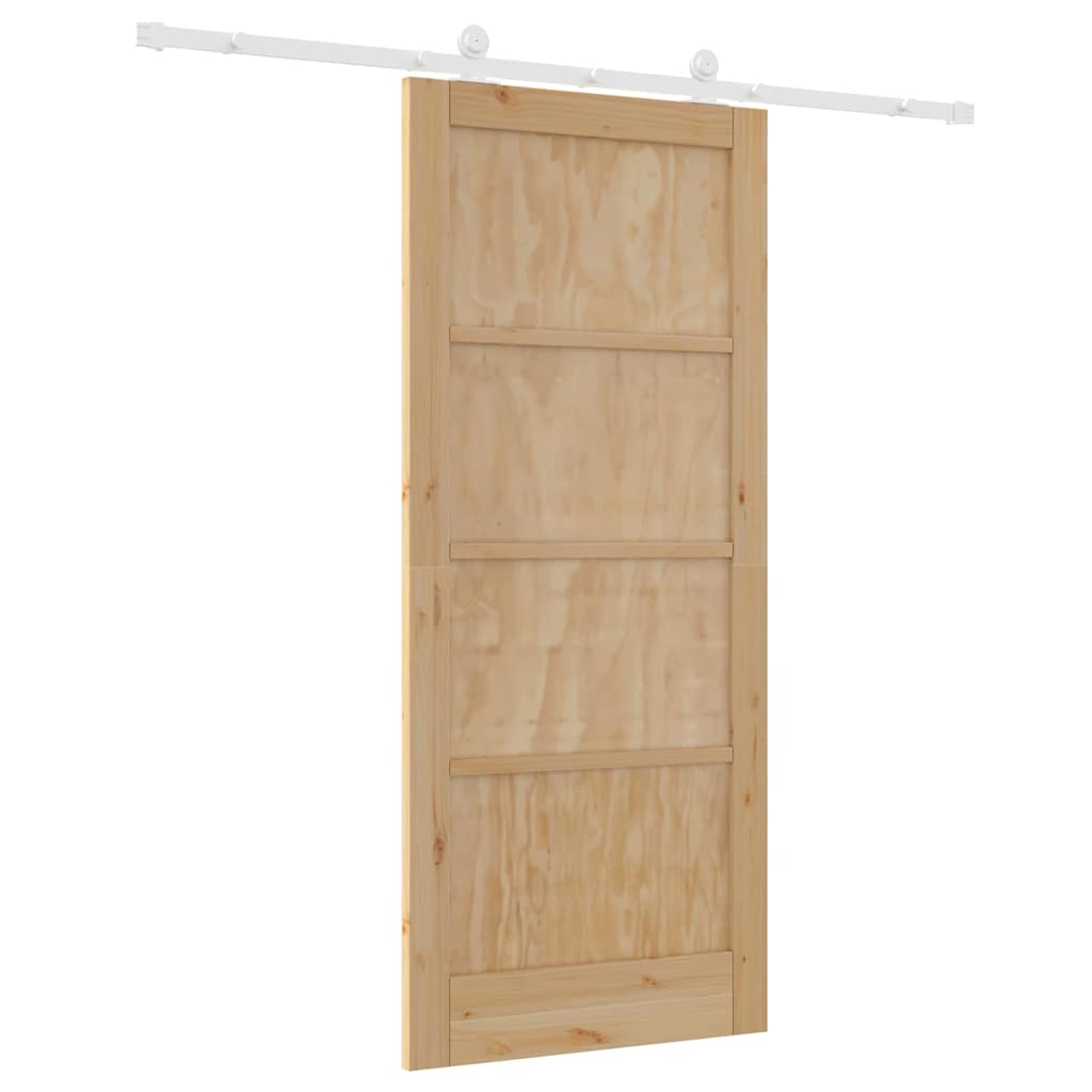 Sliding Door Set Manual ORKDAL Natural and white 33.9 x 78.1 in