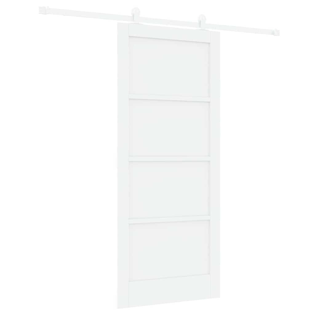 Sliding Door Set Manual ORKDAL White 33.9 x 78.1 in