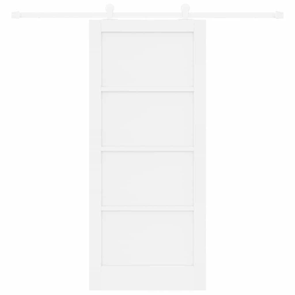 Sliding Door Set Manual ORKDAL White 33.9 x 78.1 in