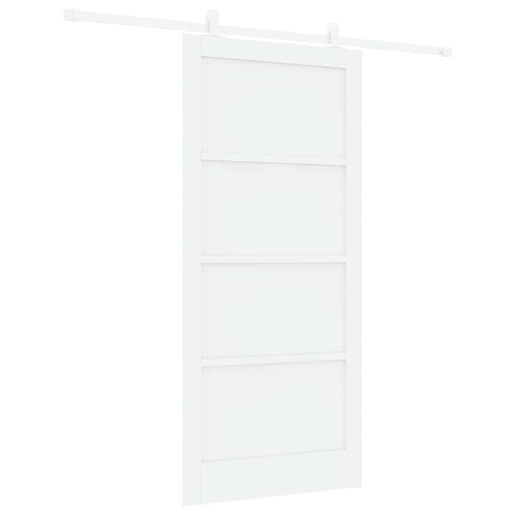 Sliding Door Set Manual ORKDAL Natural and white 36.6 x 79.5 in