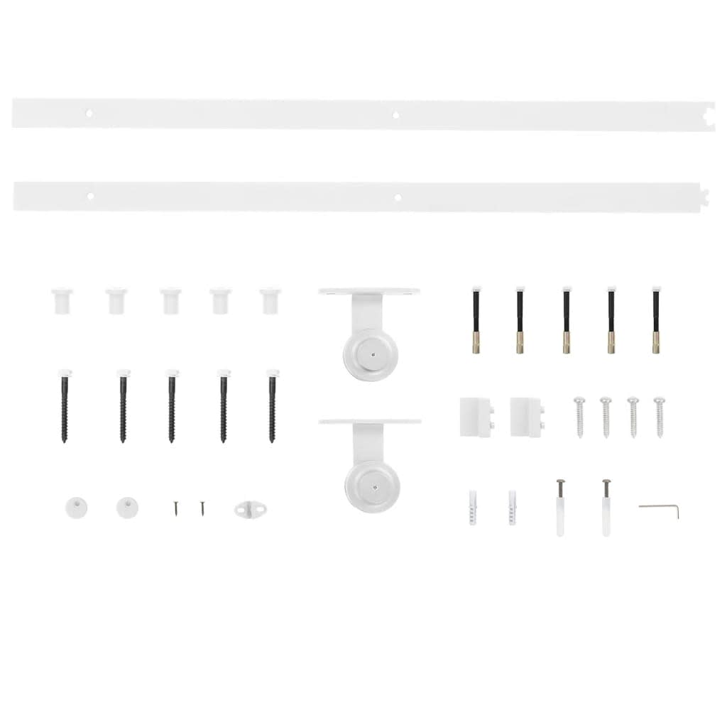 Sliding Door Set Manual ORKDAL Natural and white 36.6 x 83.1 in