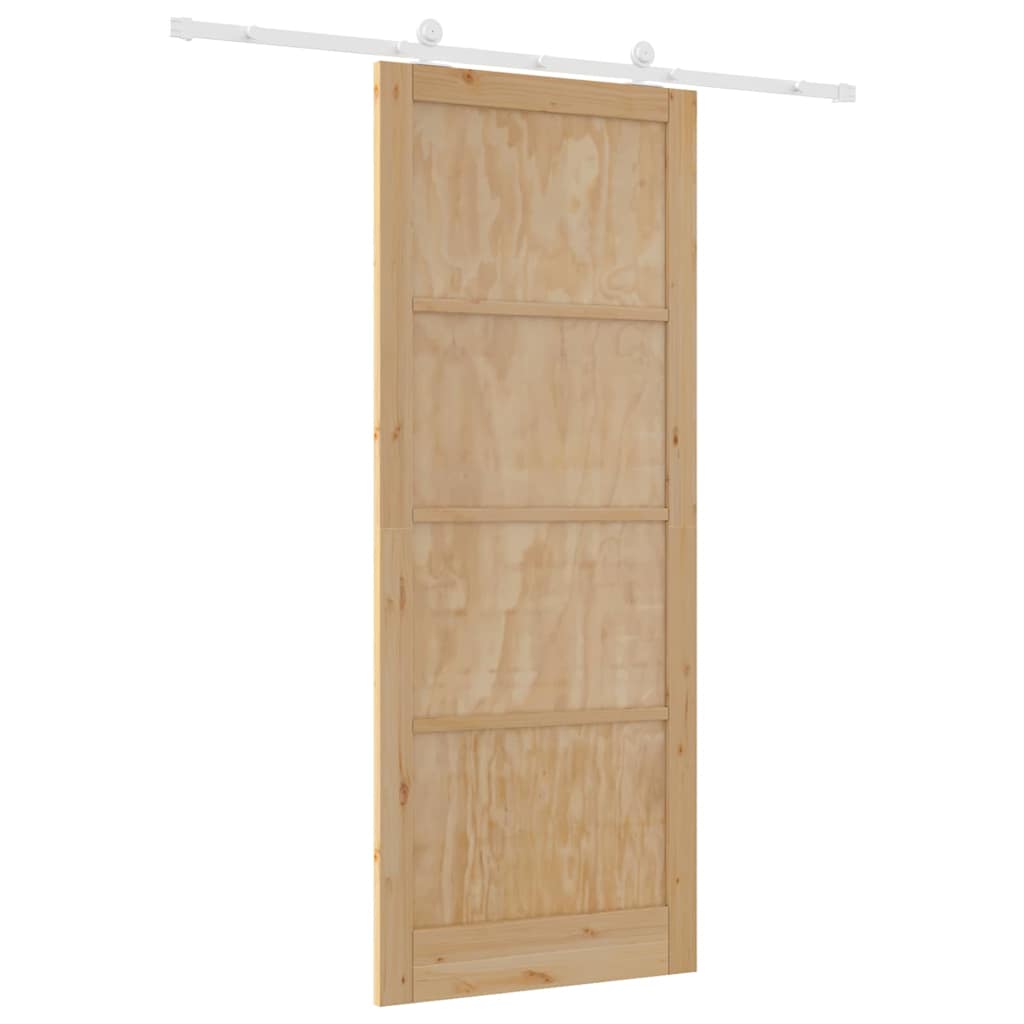 Sliding Door Set Manual ORKDAL Natural and white 36.6 x 91.3 in