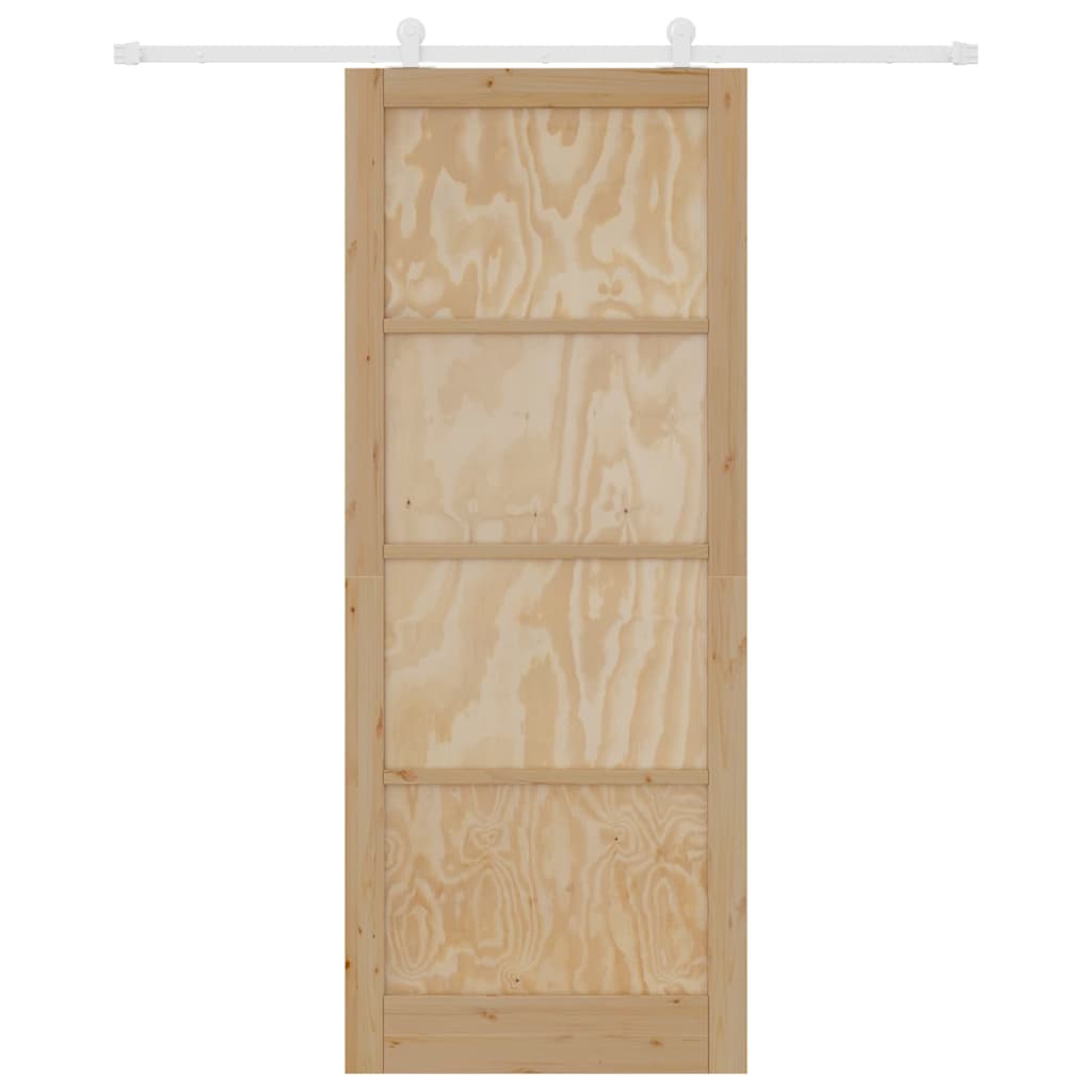 Sliding Door Set Manual ORKDAL Natural and white 36.6 x 91.3 in