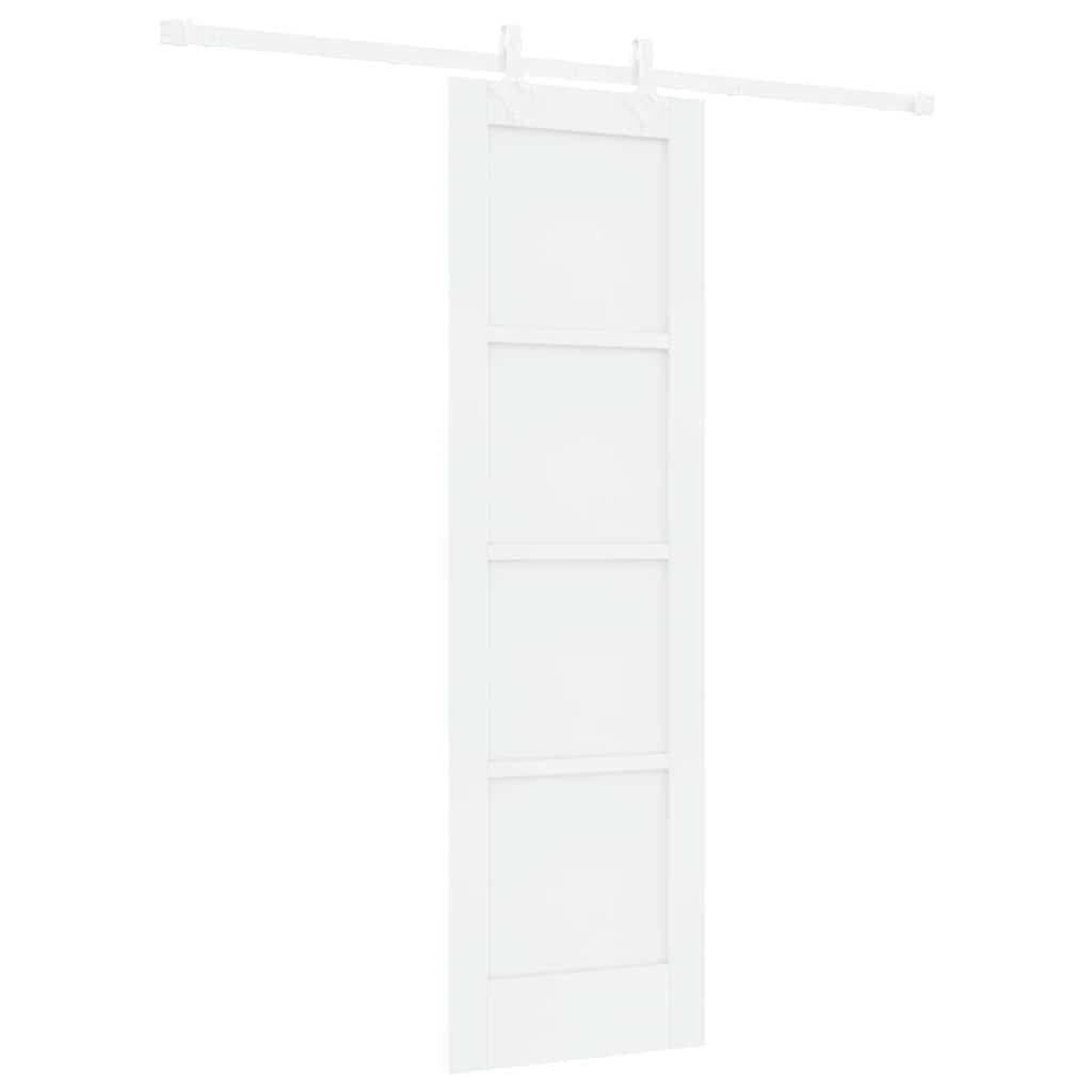 Sliding Door White 24 x 78.2 in Solid pine wood and steel