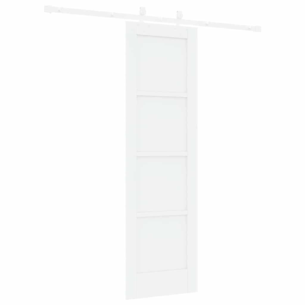 Sliding Door White 24 x 78.2 in Solid pine wood and steel