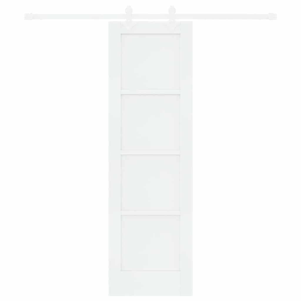 Sliding Door White 24 x 78.2 in Solid pine wood and steel
