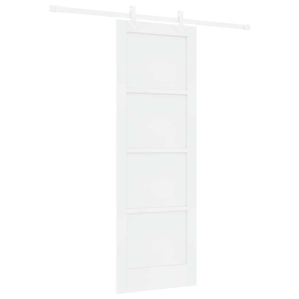 Sliding Door White 28.9 x 83.1 in Solid pine wood and steel