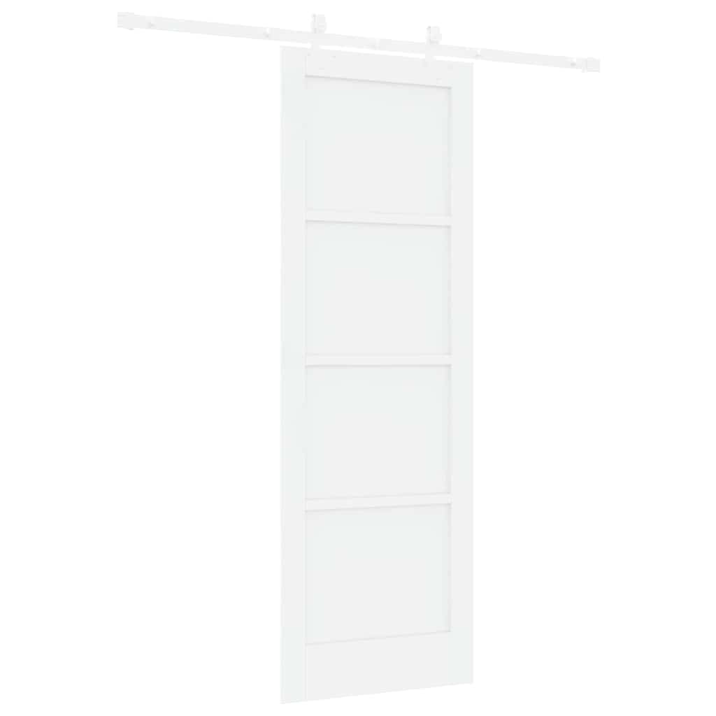 Sliding Door White 28.9 x 83.1 in Solid pine wood and steel