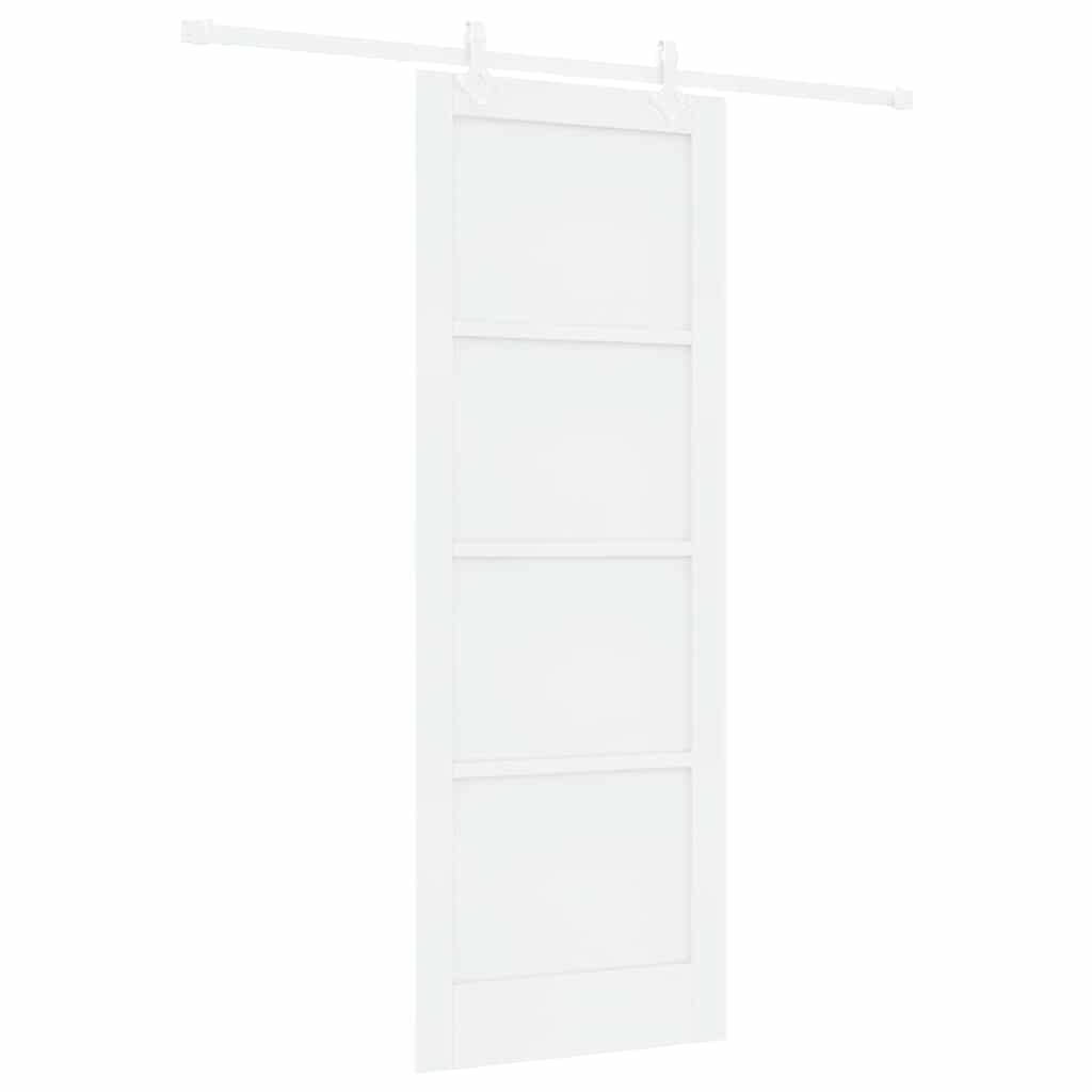 Sliding Door White 30.7 x 83.1 in Solid pine wood and steel