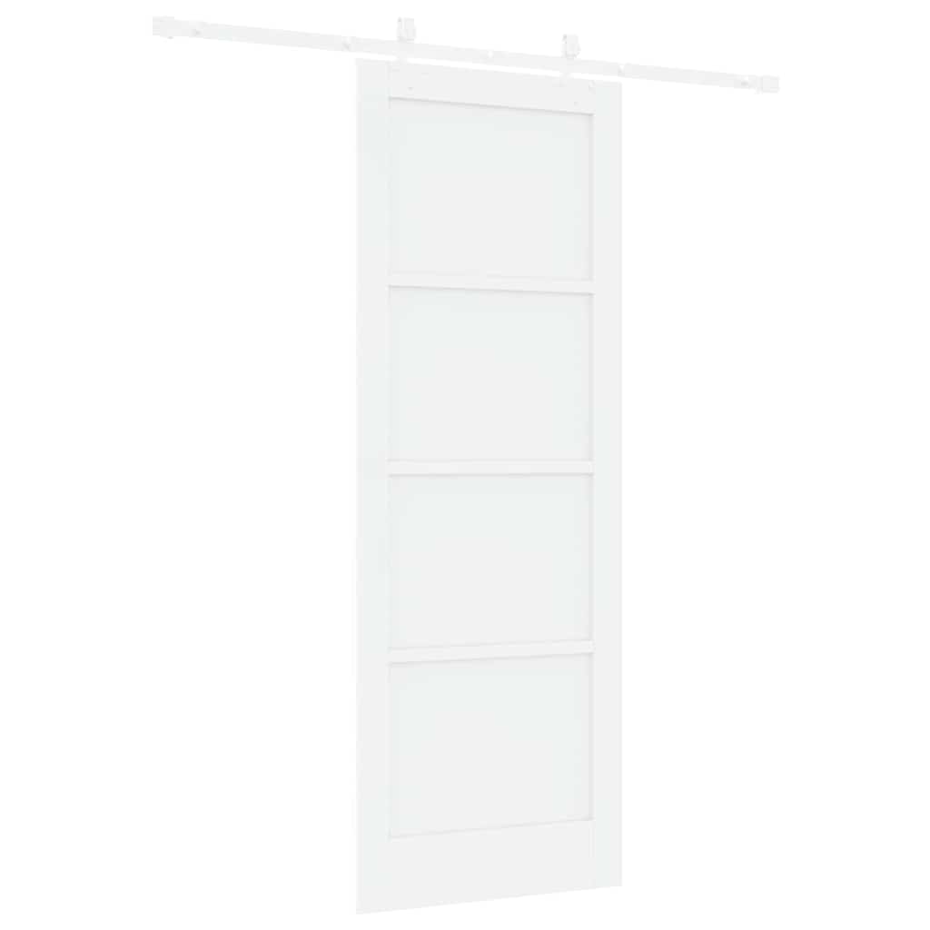 Sliding Door White 30.7 x 83.1 in Solid pine wood and steel
