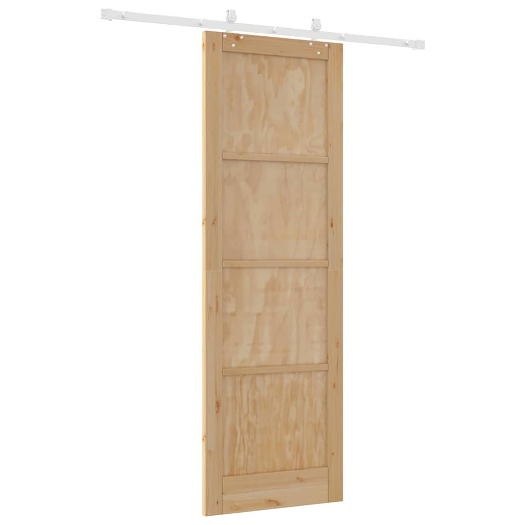 Sliding Door White 30.7 x 91.3 in Solid pine wood and steel