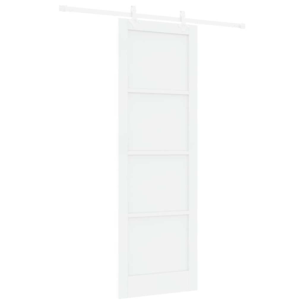 Sliding Door White 30.7 x 91.3 in Solid pine wood and steel