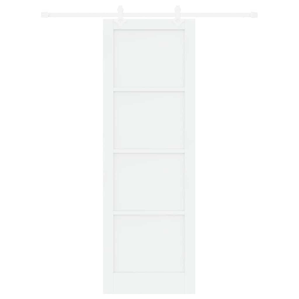 Sliding Door White 30.7 x 91.3 in Solid pine wood and steel
