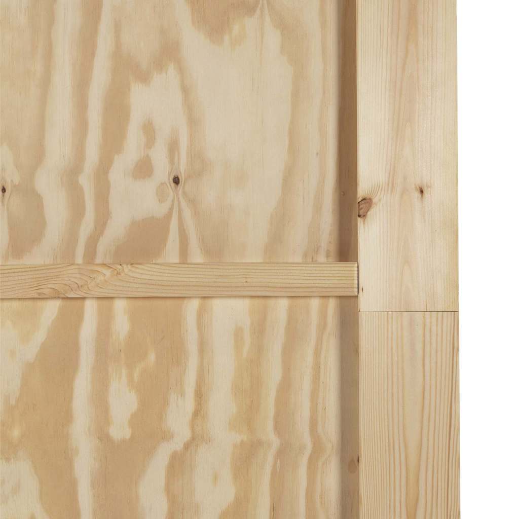 Sliding Door White 32.7 x 83.1 in Solid pine wood and steel