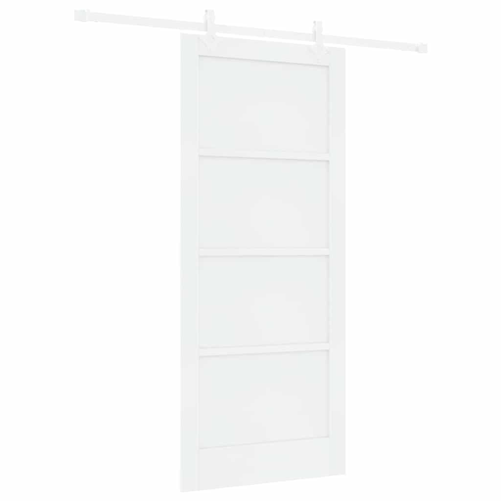 Sliding Door White 33.9 x 78.1 in Solid pine wood and steel