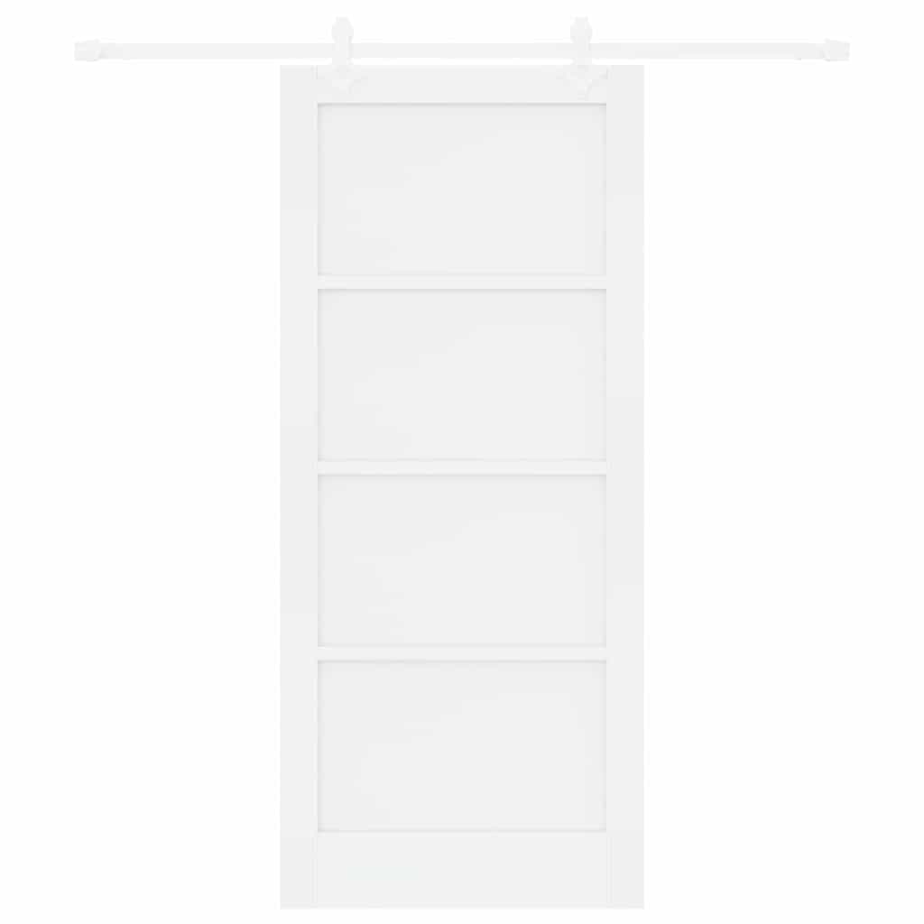 Sliding Door White 33.9 x 78.1 in Solid pine wood and steel