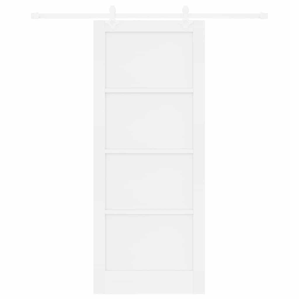 Sliding Door White 33.9 x 83.1 in Solid pine wood and steel