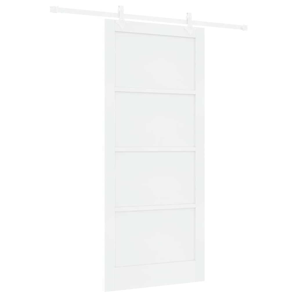 Sliding Door White 36.6 x 83.1 in Solid pine wood and steel