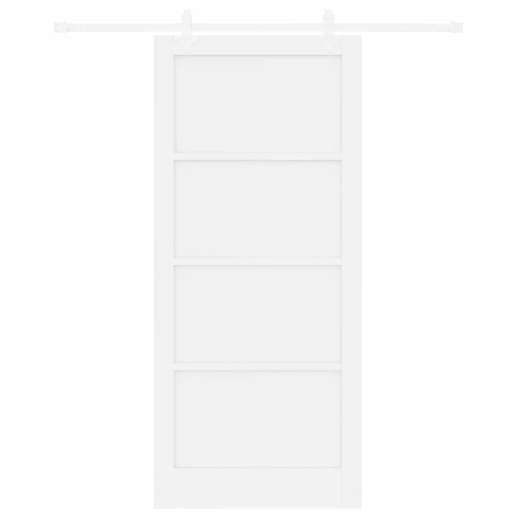 Sliding Door White 36.6 x 83.1 in Solid pine wood and steel