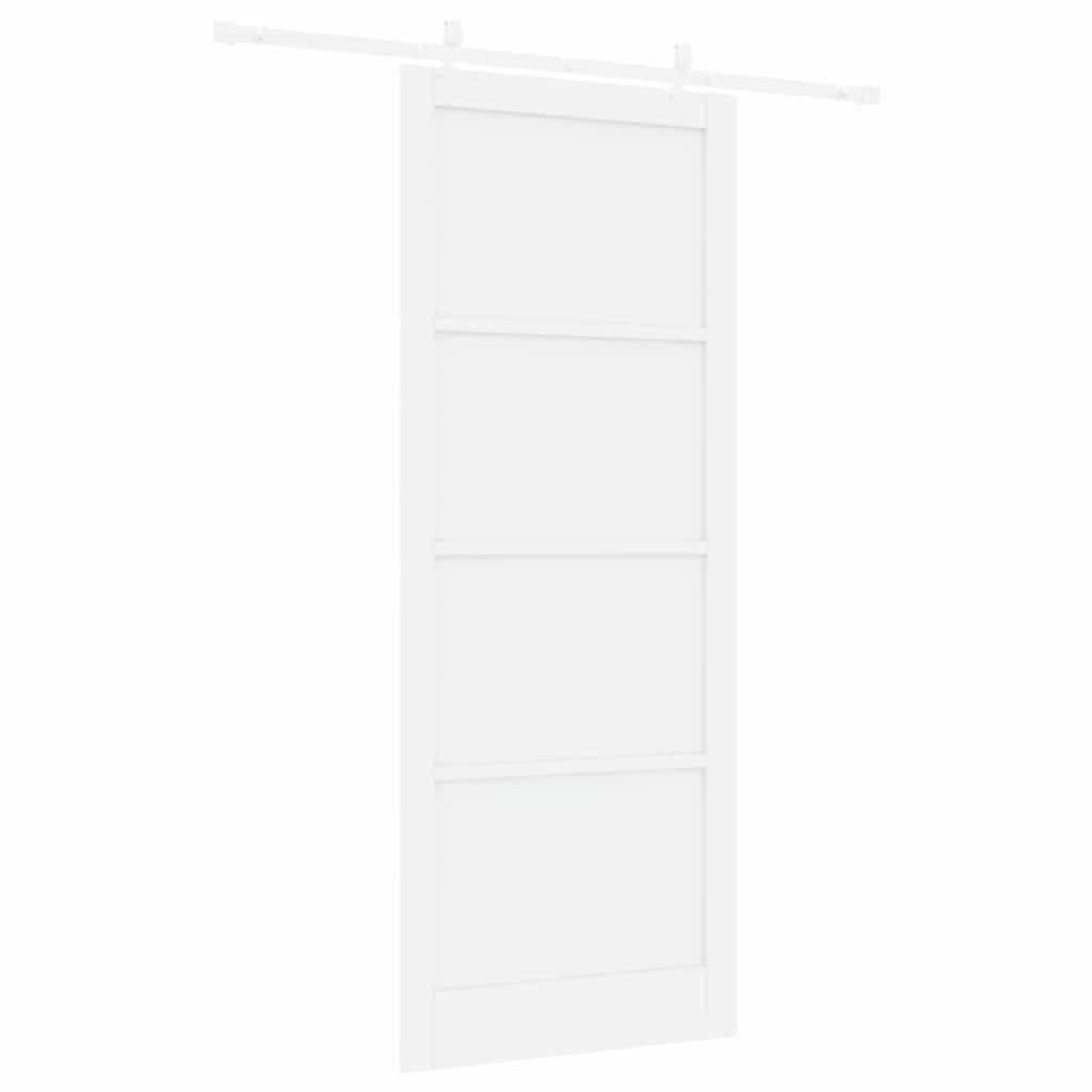Sliding Door White 36.6 x 91.3 in Solid pine wood and steel