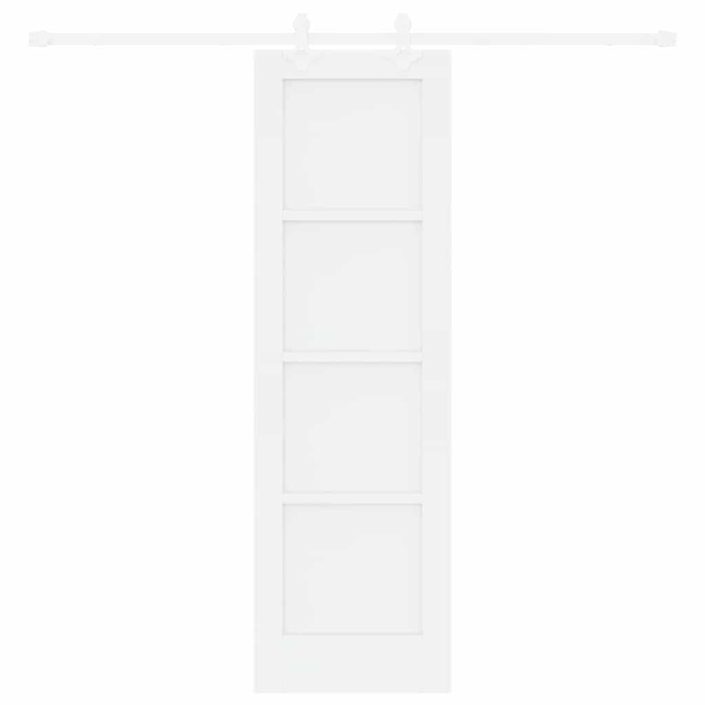Sliding Door White 24 x 78.2 in Solid pine wood and steel