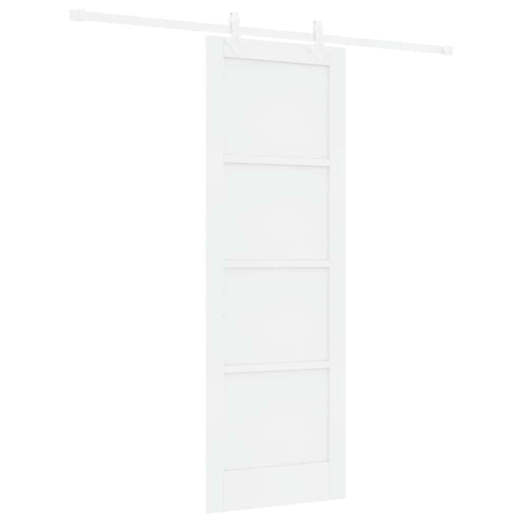 Sliding Door White 28.9 x 83.1 in Solid pine wood and steel