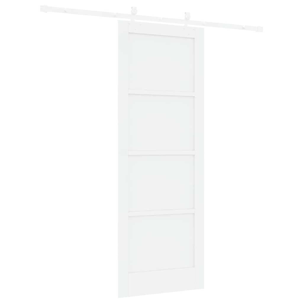 Sliding Door White 30.7 x 83.1 in Solid pine wood and steel