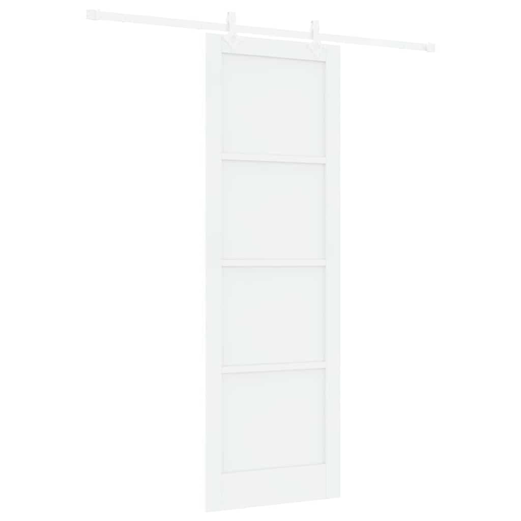 Sliding Door White 30.7 x 91.3 in Solid pine wood and steel