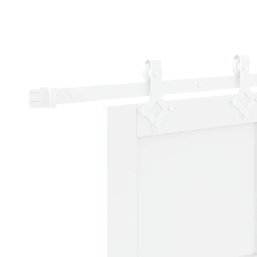 Sliding Door White 32.7 x 79.5 in Solid pine wood and steel