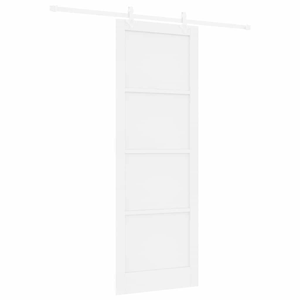 Sliding Door White 32.7 x 91.4 in Solid pine wood and steel