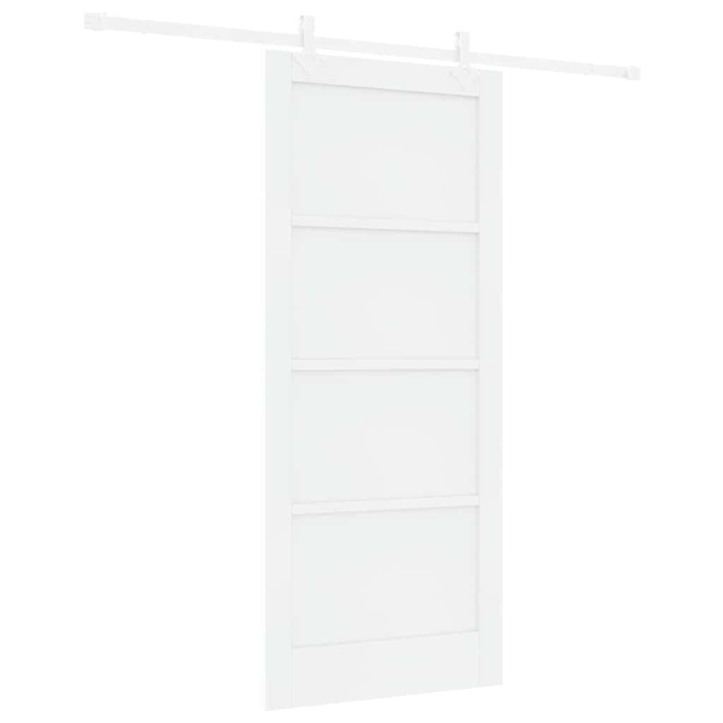 Sliding Door White 33.9 x 78.1 in Solid pine wood and steel