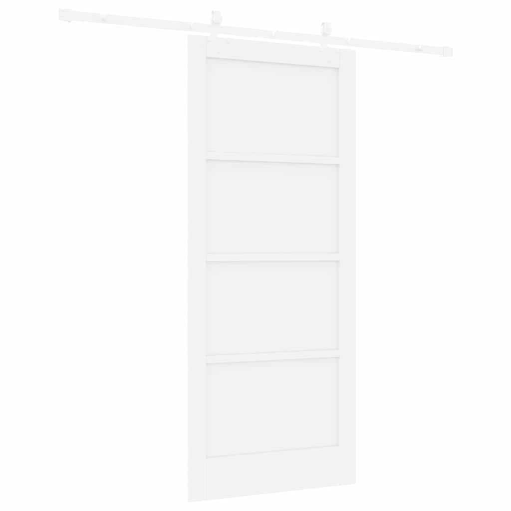 Sliding Door White 33.9 x 78.1 in Solid pine wood and steel