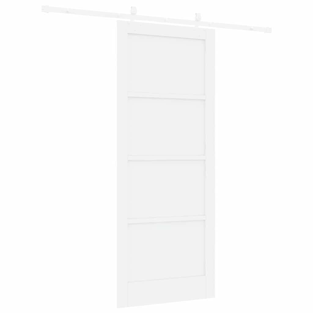 Sliding Door White 33.9 x 83.1 in Solid pine wood and steel
