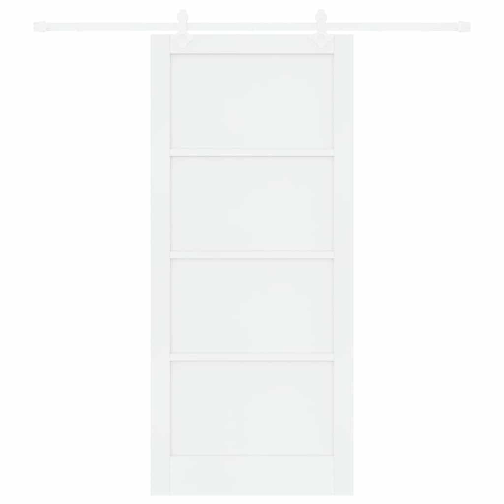 Sliding Door White 36.6 x 83.1 in Solid pine wood and steel