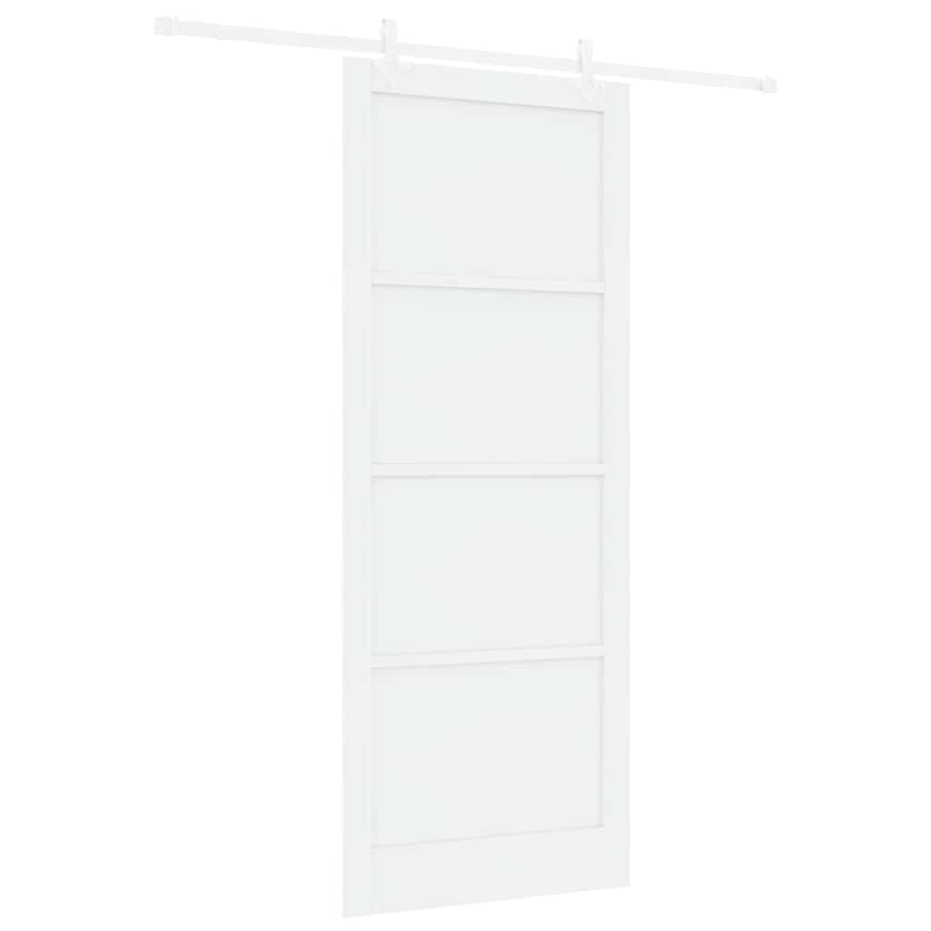 Sliding Door White 36.6 x 91.3 in Solid pine wood and steel