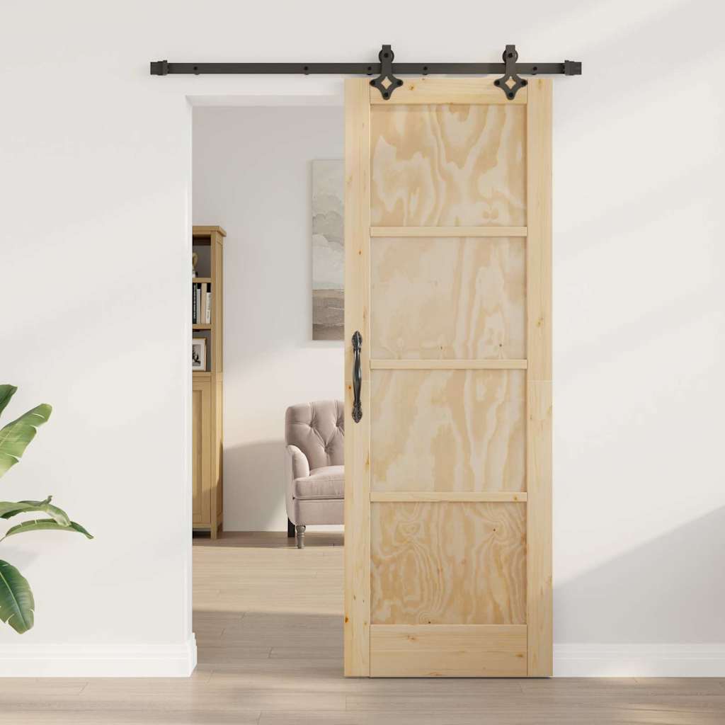 Sliding Door Set Other ORKDAL natural and black 28.9 x 83.1 in