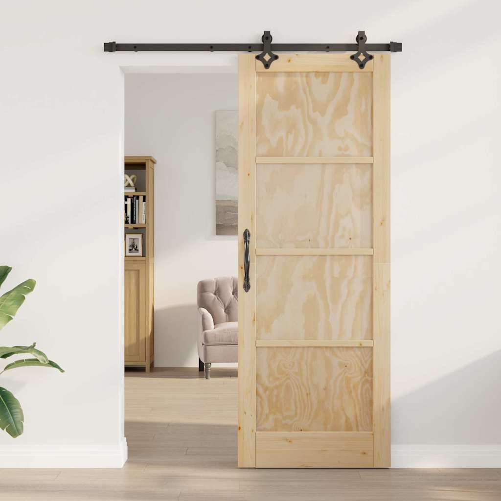 Sliding Door Set Other ORKDAL natural and black 30.7 x 83.1 in