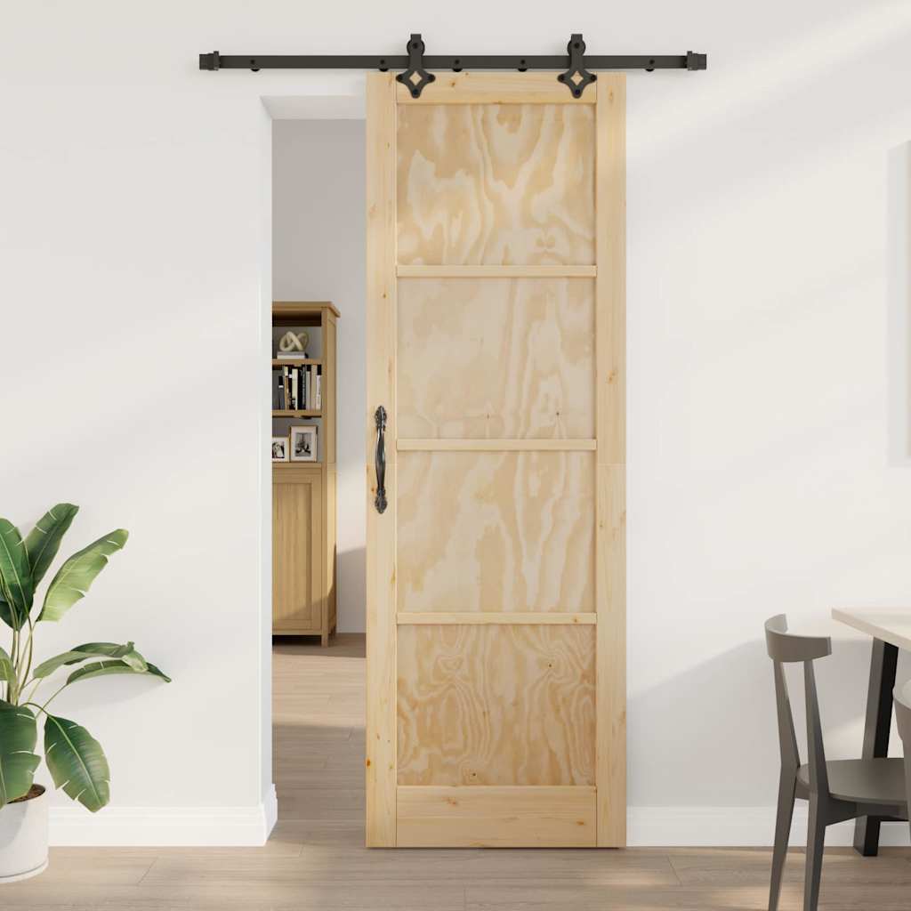 Sliding Door Set Other ORKDAL natural and black 30.7 x 91.3 in
