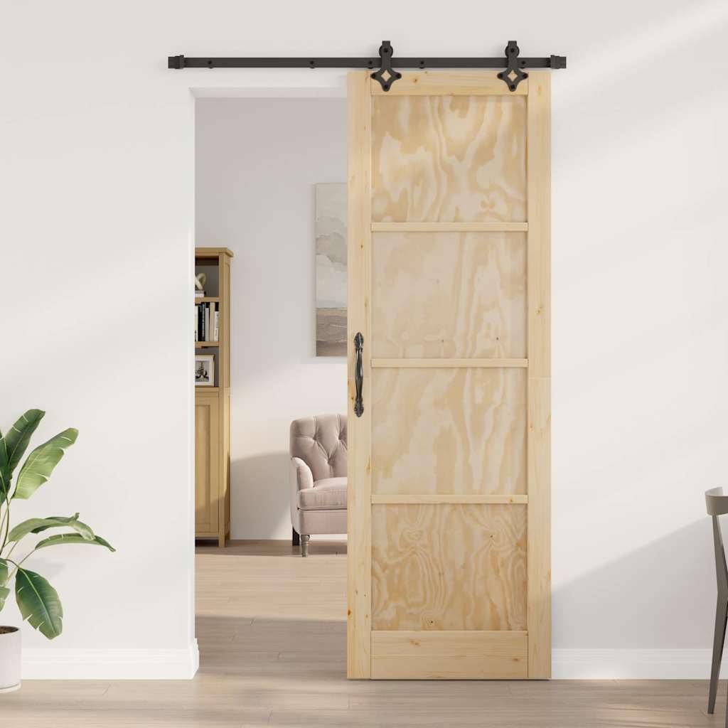 Sliding Door Set Other ORKDAL natural and black 30.7 x 91.3 in