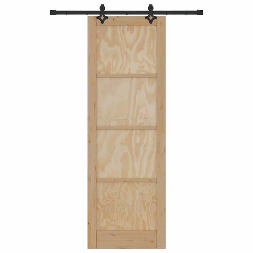 Sliding Door Set Other ORKDAL natural and black 30.7 x 91.3 in