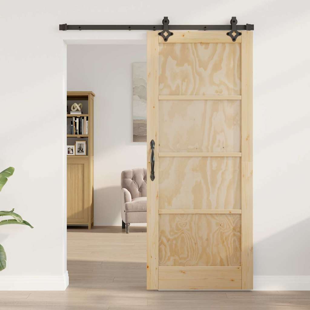 Sliding Door Set Other ORKDAL natural and black 32.7 x 79.5 in