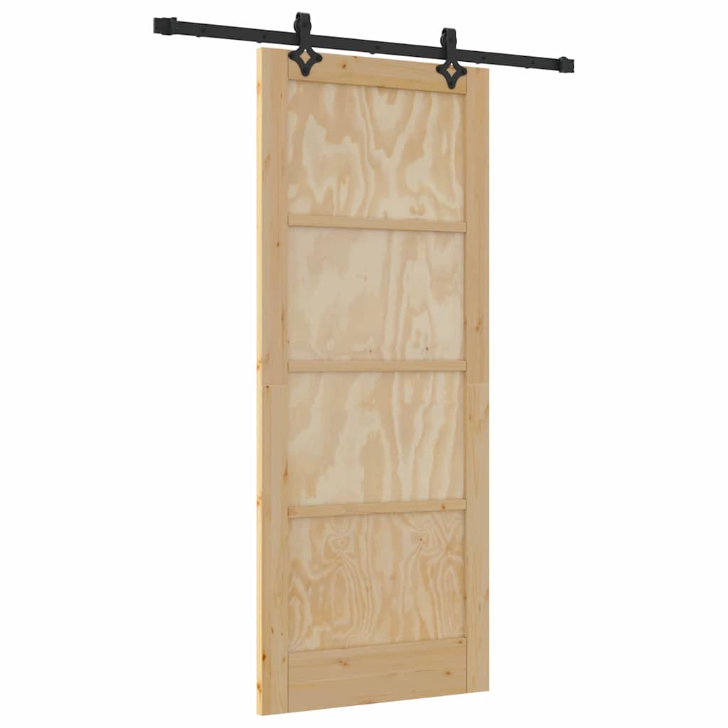 Sliding Door Set Other ORKDAL natural and black 32.7 x 79.5 in